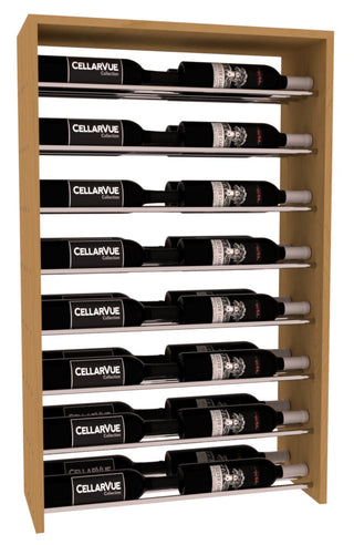 Elementcollection 26 Horizontal Double Deep Top Wine Display Cherry Stained