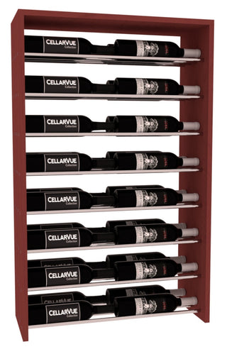 Elementcollection 26 Horizontal Double Deep Top Wine Display Walnut Stained