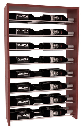Elementcollection 26 Horizontal Double Deep Top Wine Display Black Stained