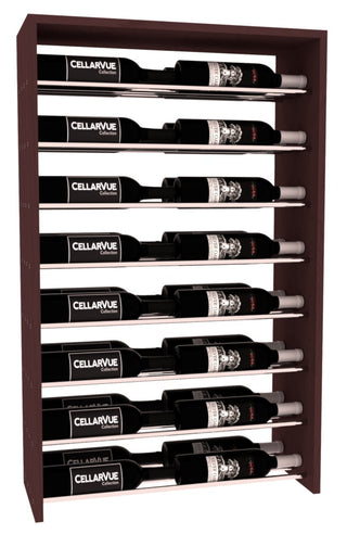 Elementcollection 26 Horizontal Double Deep Top Wine Display Black Stained