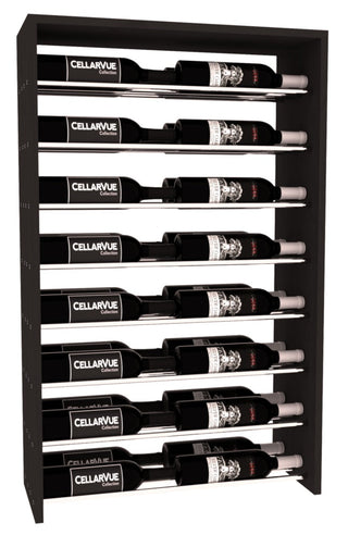 Elementcollection 26 Horizontal Double Deep Top Wine Display Greywash Stained
