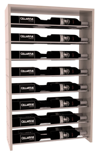 Elementcollection 26 Horizontal Double Deep Top Wine Display Oak Stained