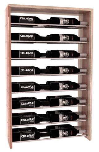 Elementcollection 26 Horizontal Double Deep Top Wine Display Cherry Stained