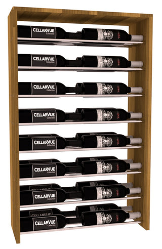 Elementcollection 26 Horizontal Double Deep Top Wine Display Cherry Stained