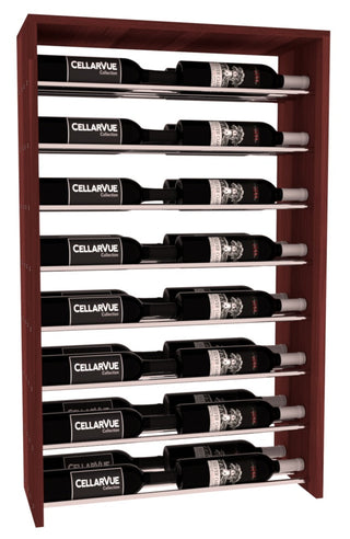 Elementcollection 26 Horizontal Double Deep Top Wine Display Walnut Stained