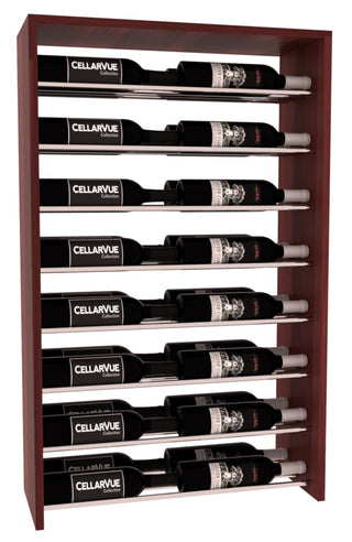 Elementcollection 26 Horizontal Double Deep Top Wine Display Black Stained