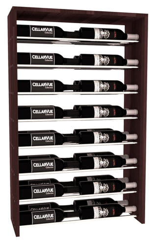 Elementcollection 26 Horizontal Double Deep Top Wine Display Black Stained