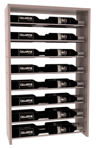 Elementcollection 26 Horizontal Double Deep Top Wine Display Oak Stained