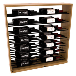 Elementcollection 35 Horizontal Base Display Black Metal Rail Walnut Stained
