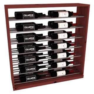 Elementcollection 35 Horizontal Base Display Gunmetal Rail Cherry Stained