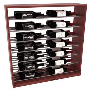 Elementcollection 35 Horizontal Base Display Gunmetal Rail Cherry Stained