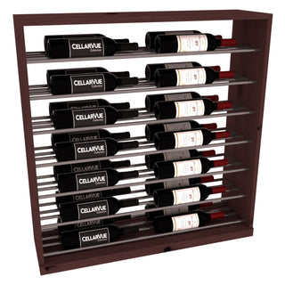 Elementcollection 35 Horizontal Base Display Gunmetal Rail Walnut Stained