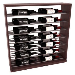 Elementcollection 35 Horizontal Base Display Gunmetal Rail Walnut Stained