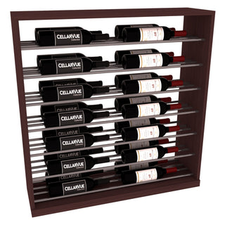 Elementcollection 35 Horizontal Base Display Gunmetal Rail Walnut Stained