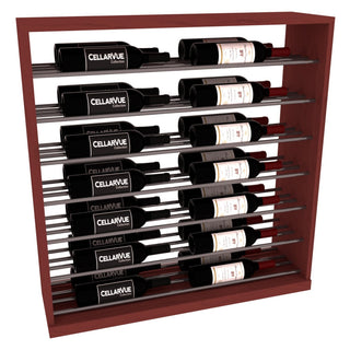 Elementcollection 35 Horizontal Base Display Gunmetal Rail Cherry Stained