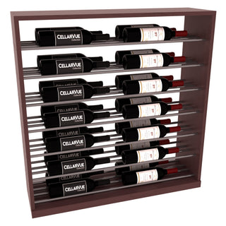 Elementcollection 35 Horizontal Base Display Gunmetal Rail Walnut Stained