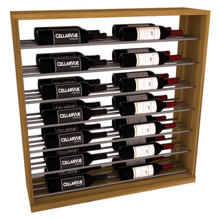 Elementcollection 35 Horizontal Base Display Gunmetal Rail Oak Stained