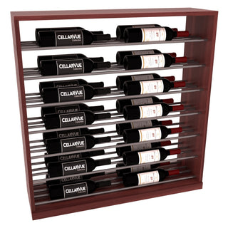Elementcollection 35 Horizontal Base Display Gunmetal Rail Cherry Stained