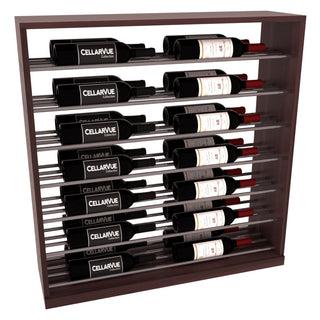 Elementcollection 35 Horizontal Base Display Gunmetal Rail Walnut Stained