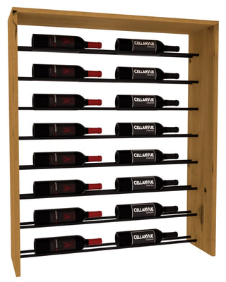 Elementcollection 35 Horizontal Top Display Black Metal Rail Oak Stained