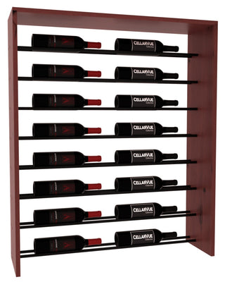 Elementcollection 35 Horizontal Top Display Black Metal Rail Cherry Stained