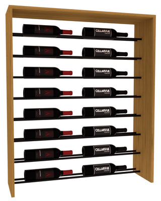 Elementcollection 35 Horizontal Top Display Black Metal Rail Oak Stained