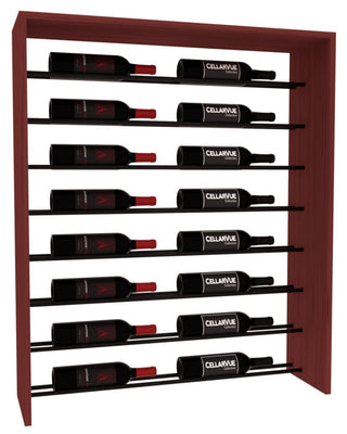 Elementcollection 35 Horizontal Top Display Black Metal Rail Cherry Stained