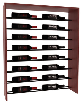 Elementcollection 35 Horizontal Top Display Black Metal Rail Cherry Stained