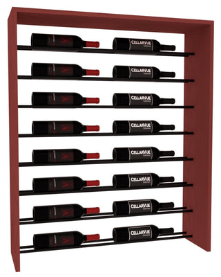 Elementcollection 35 Horizontal Top Display Black Metal Rail Cherry Stained