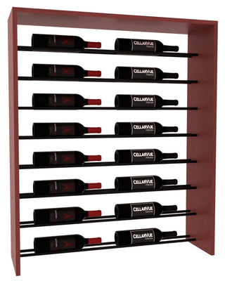 Elementcollection 35 Horizontal Top Display Black Metal Rail Cherry Stained