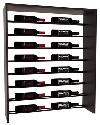 Elementcollection 35 Horizontal Top Display Black Metal Rail Black Stained