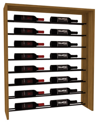 Elementcollection 35 Horizontal Top Display Black Metal Rail Oak Stained