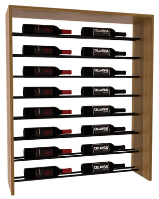 Elementcollection 35 Horizontal Top Display Black Metal Rail Oak Stained