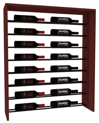 Elementcollection 35 Horizontal Top Display Black Metal Rail Cherry Stained