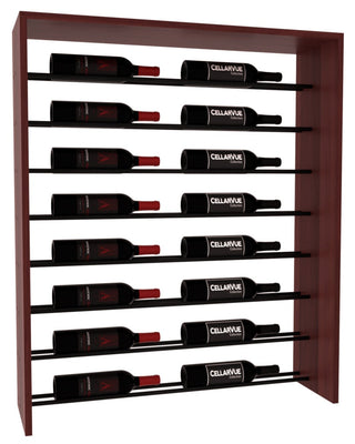 Elementcollection 35 Horizontal Top Display Black Metal Rail Cherry Stained