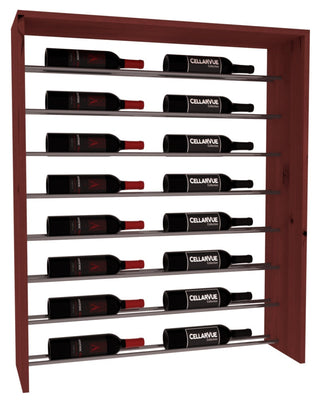 Elementcollection 35 Horizontal Top Display Gunmetal Rail Cherry Stained