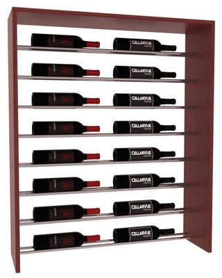 Elementcollection 35 Horizontal Top Display Gunmetal Rail Cherry Stained