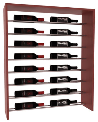 Elementcollection 35 Horizontal Top Display Gunmetal Rail Cherry Stained