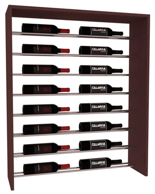Elementcollection 35 Horizontal Top Display Gunmetal Rail Walnut Stained