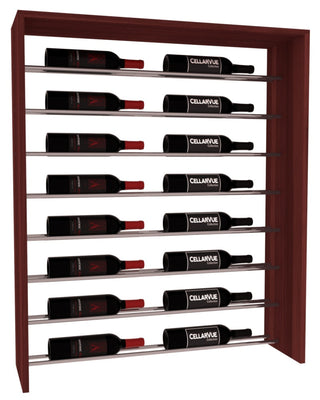 Elementcollection 35 Horizontal Top Display Gunmetal Rail Cherry Stained