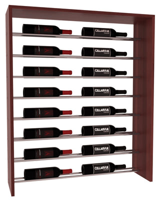 Elementcollection 35 Horizontal Top Display Gunmetal Rail Cherry Stained