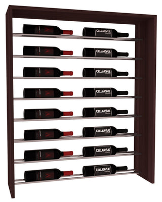 Elementcollection 35 Horizontal Top Display Gunmetal Rail Walnut Stained