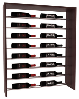 Elementcollection 35 Horizontal Top Display Gunmetal Rail Walnut Stained