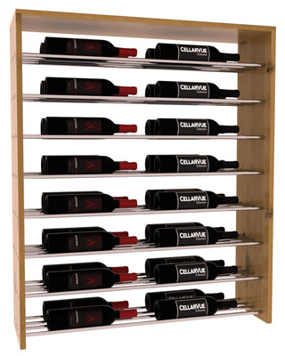 Elementcollection 35 Horizontal Double Deep Top Wine Display Oak Stained