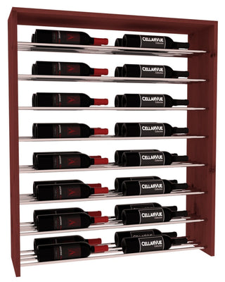 Elementcollection 35 Horizontal Double Deep Top Wine Display Cherry Stained