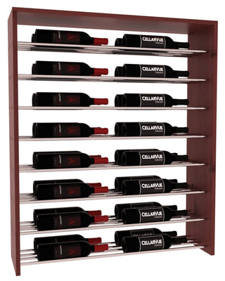 Elementcollection 35 Horizontal Double Deep Top Wine Display Cherry Stained