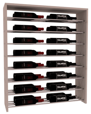 Elementcollection 35 Horizontal Double Deep Top Wine Display Greywash Stained