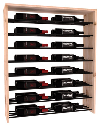 Elementcollection 35 Horizontal Double Deep Top Display Black Metal Rail Unstained