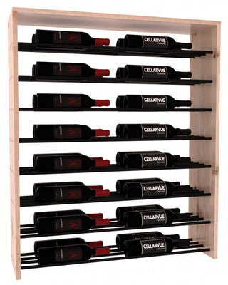 Elementcollection 35 Horizontal Double Deep Top Display Black Metal Rail Unstained