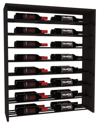 Elementcollection 35 Horizontal Double Deep Top Display Black Metal Rail Black Stained